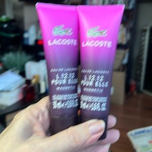 Lacoste L.12.12 Pour Elle Magnetic Shower Gel For Women 50ml Each.  New!